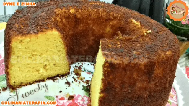 Bolo de Fubá de Liquidificador Sem Trigo