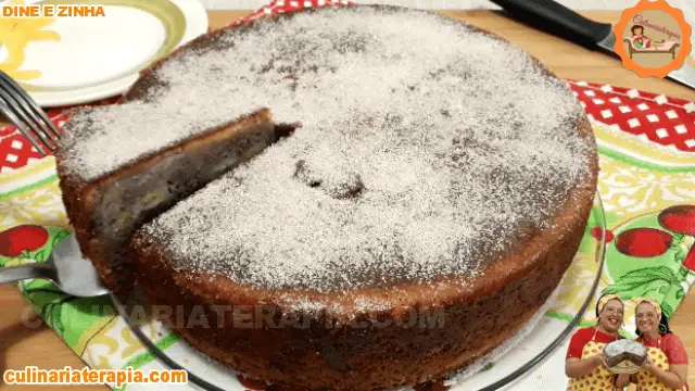 Torta Incrível de Banana e Canela