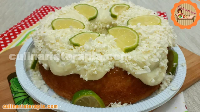 Bolo Fofinho de Limão e Chocolate Branco