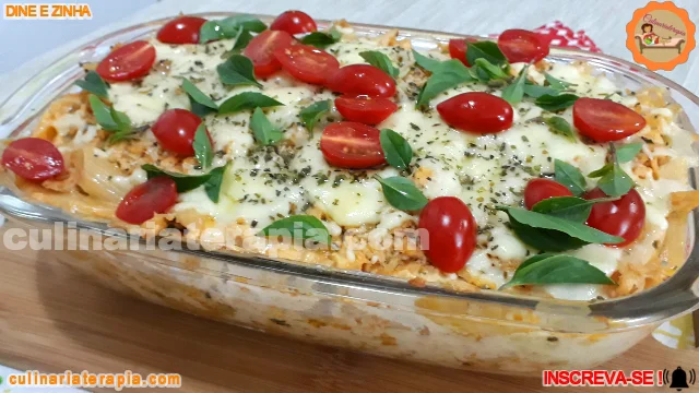 Macarrão Cremoso ao Forno com Requeijão