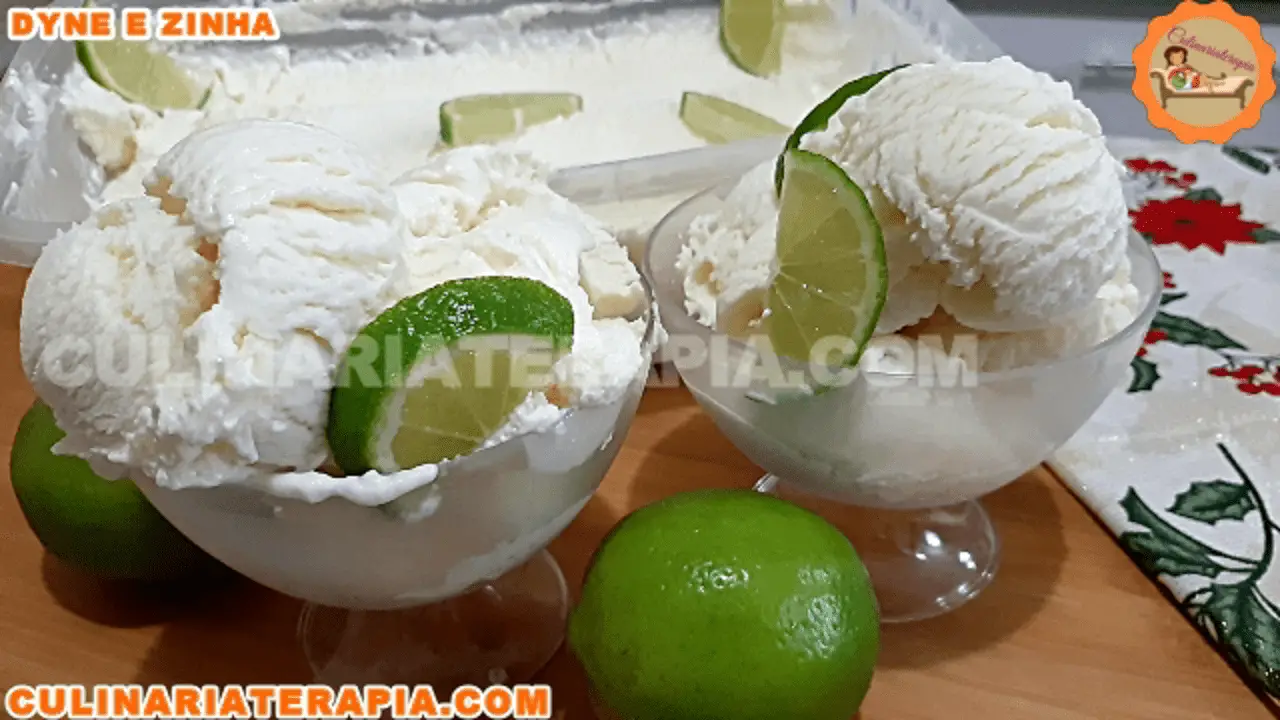 Sorvete Cremoso de Limão