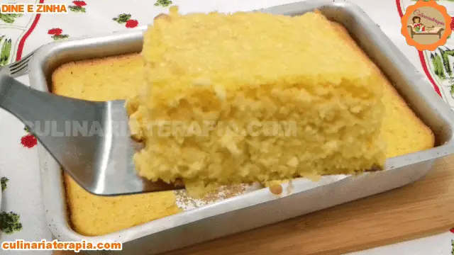 Bolo Cremoso de Fubá com Milho