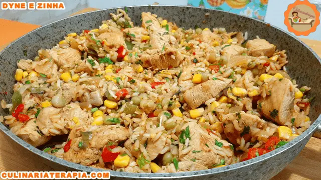 Arroz com Frango Super Saboroso