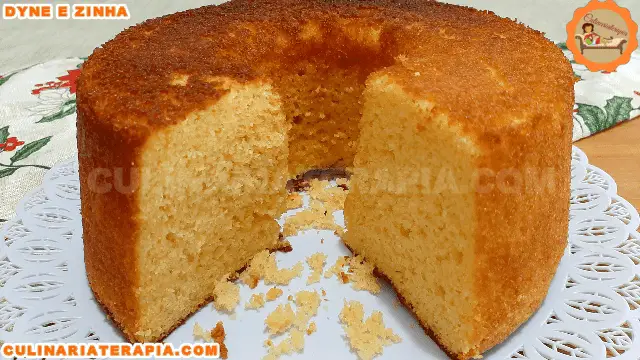 Bolo de fubá incrível de fofinho