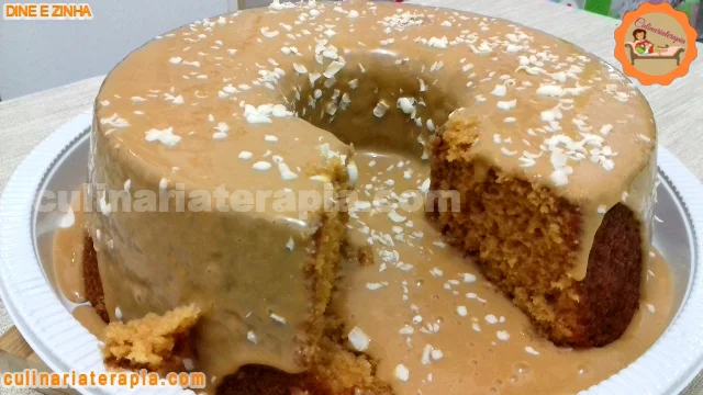 Bolo de Chocolate Branco e Doce de Leite