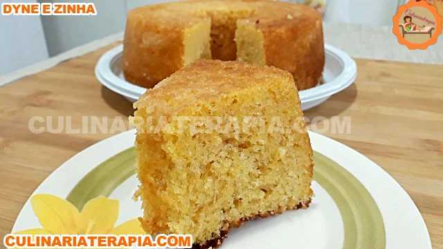 Bolo Fofinho de Fubá com Maizena