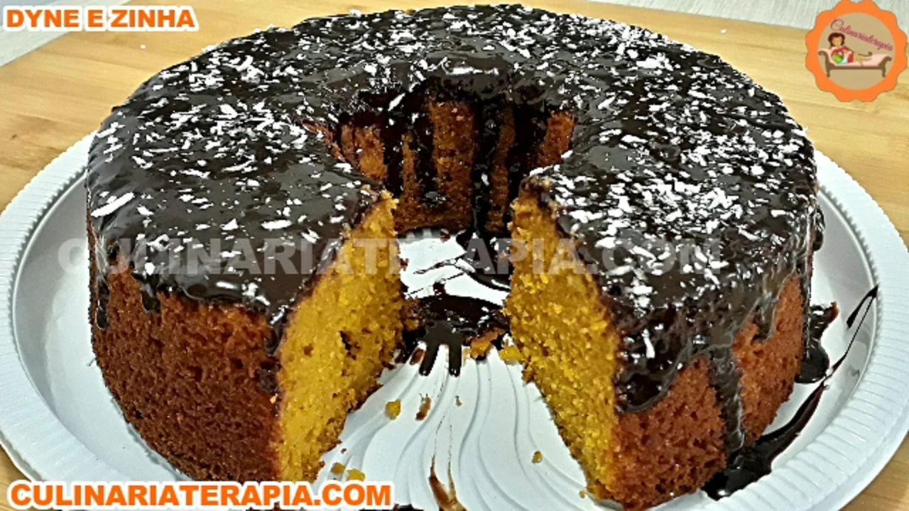 Bolo de Cenoura Sem Trigo e Sem Lactose