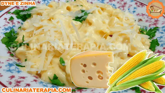 Macarrão Cremoso com Queijo e Milho