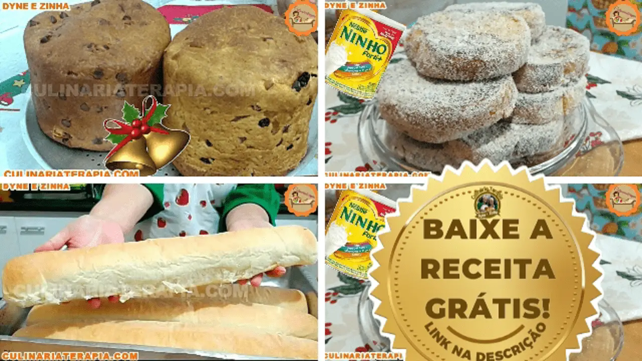 Panetone e Chocotone Rabanada de leite Ninho e Pão para Rabanada